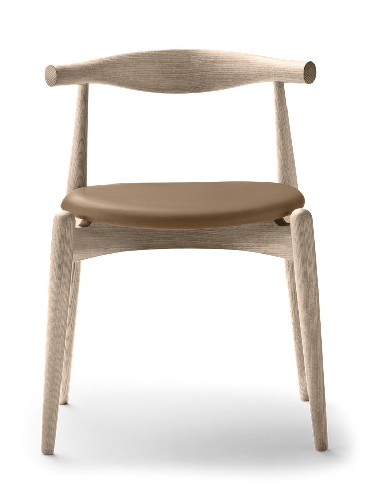 CH20 Elbow Chair upholstered Carl Hansen &amp; Søn frame oak soaped seat leather thor 325